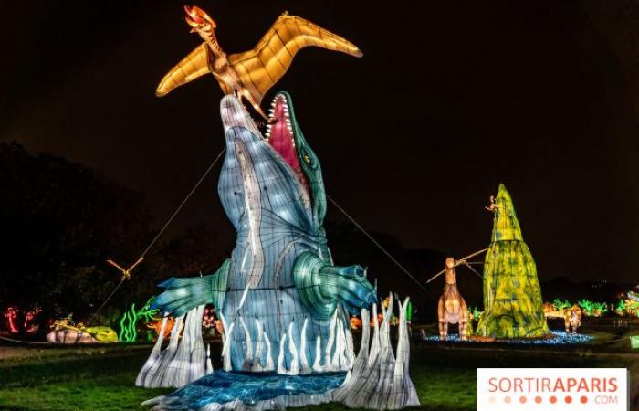 Jurassic in the process of illumination: the 2024-2025 festival of lights at the Jardin des Plantes – photos