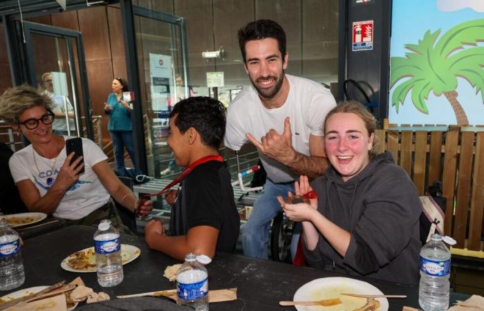 in Bordeaux, disabled swimming benefits from the Laurent Chardard effect