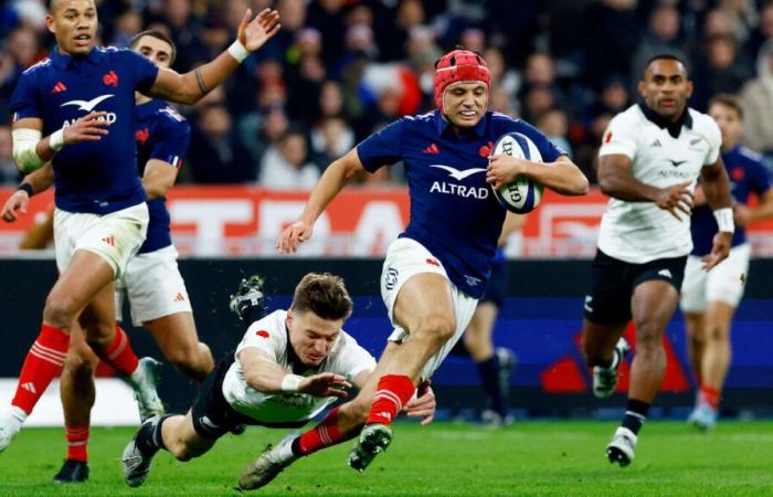 France-New Zealand (30-29): Louis Bielle-Biarrey, the supersonic winger who changed the match