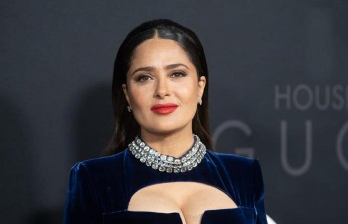 Salma Hayek Is a Boho-Glam Diva in the Perfect Dress for Fall