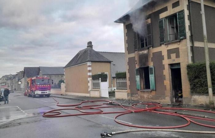 A fire breaks out in a house near Bayeux, an octogenarian transported to