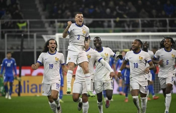 The French team takes on Italy in Milan and finishes first in its Nations League group