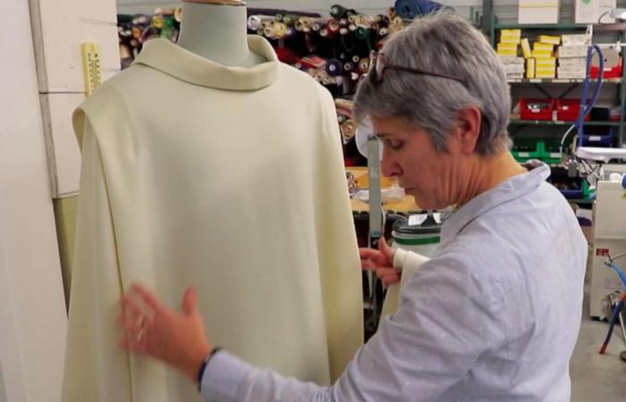 final alterations to priests' outfits before reopening