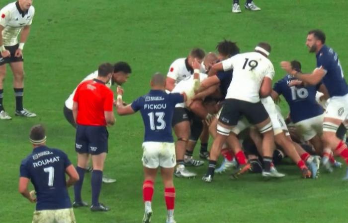 the XV of France won against the All Blacks