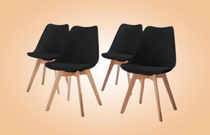 Switch to Scandinavian decoration, Conforama offers you a discount on this set of chairs