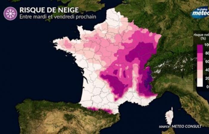 Snow could fall on the plains on Thursday in the north of France: maps to understand the situation