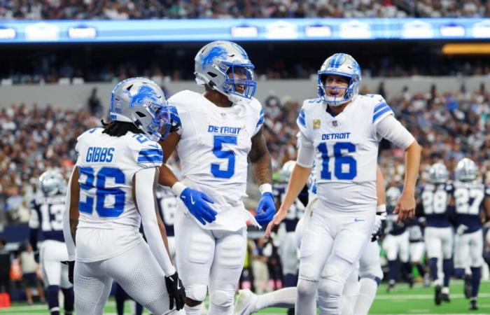 Lions set record for consecutive games with rushing touchdowns