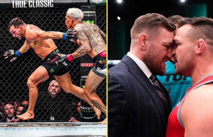 Michael Chandler calls out Conor McGregor after sharing one of the greatest rounds in UFC history with Charles Oliveira