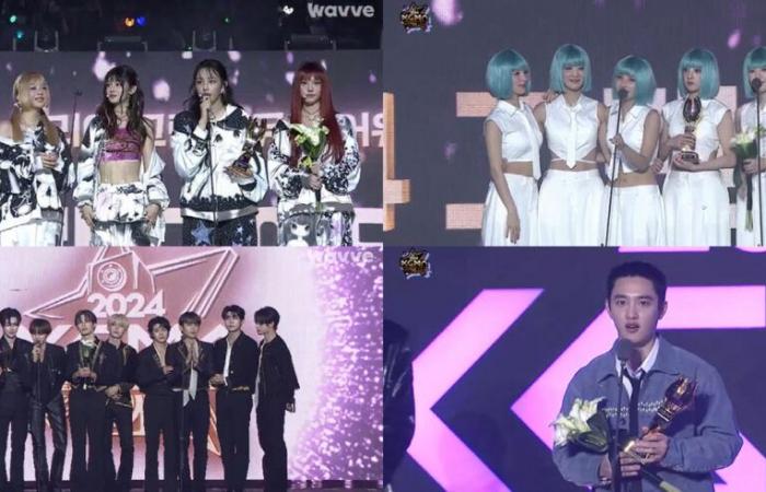 The winners of Day 1 of the Korea Grand Music Awards 2024 – K-GEN