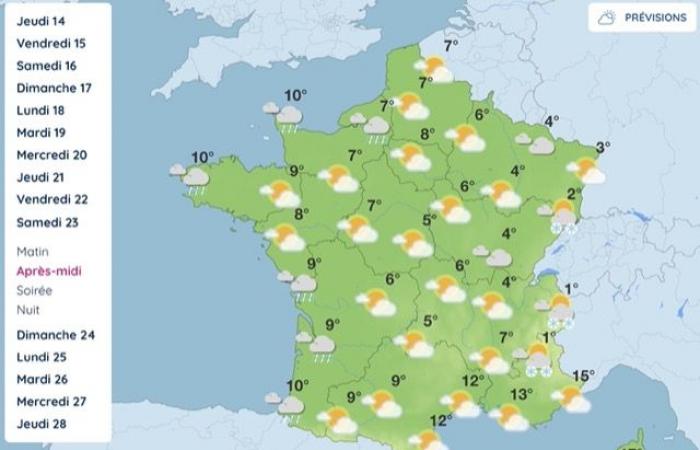 falling temperatures, rain… What will the weather be like this week?