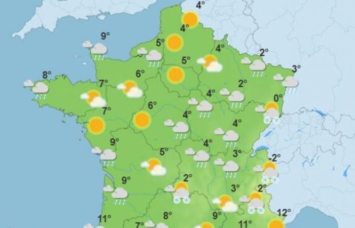 Risk of snow at low altitude, polar cold and disturbed weather: the forecast for the week in France