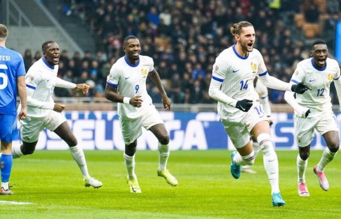 DIRECT. Italy-France (0-1): the Blues strike from the start thanks to a nice header from Adrien Rabiot