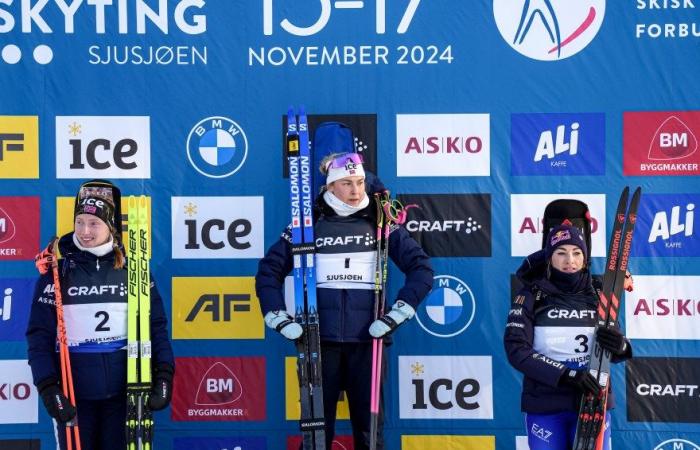 Biathlon | Sjusjøen: despite a scare on the last shot, Ingrid Landmark Tandrevold wins the mass start ahead of Maren Kirkeeide and Dorothea Wierer | Nordic Mag | No. 1 Biathlon