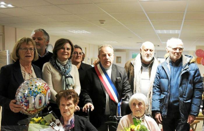 Anne Quérou and Odette Jacob, two centenarians at Genêts d’Or in Plouha