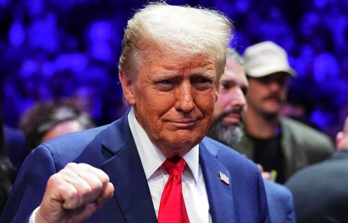 Donald Trump arrives at UFC 309 at MSG; crowd roars for president-elect weeks after historic rally