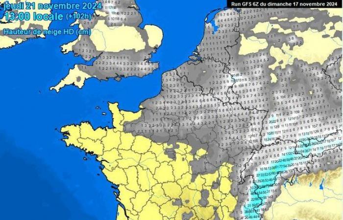 Snow could fall on the plains on Thursday in the north of France: maps to understand the situation