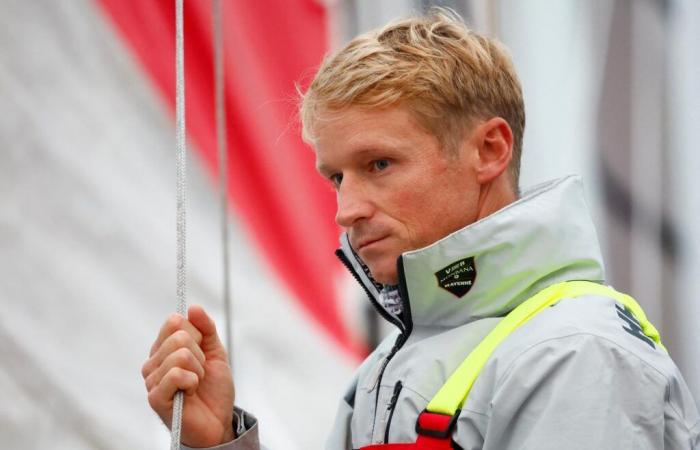 Maxime Sorel, first of the 40 Vendée Globe skippers to throw in the towel, is remobilizing