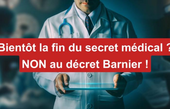 [Pétition] [URGENT] Soon the end of medical confidentiality? NO to the Barnier decree!