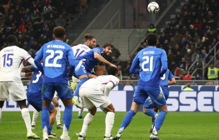 Italy-France 1-3 in Nations League: goals Rabiot (double), Vicario (own goal), Cambiaso