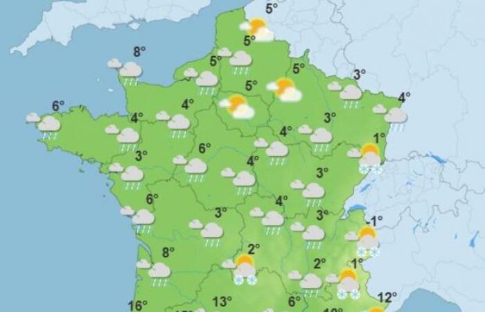 Risk of snow at low altitude, polar cold and disturbed weather: the forecast for the week in France