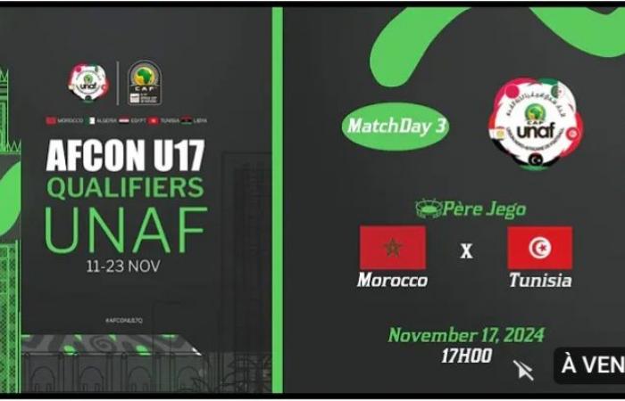 UNAF U17 tournament: on which channel and at what time to watch Tunisia-Morocco this Sunday?