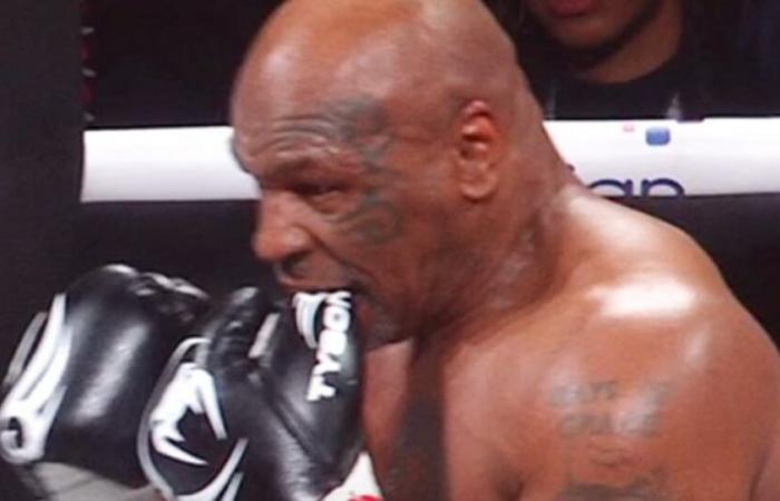 Mike Tyson reveals why he kept biting his glove during Jake Paul fight