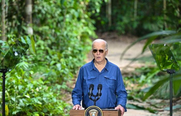 From the Amazon, Biden sends a message to Trump on the climate