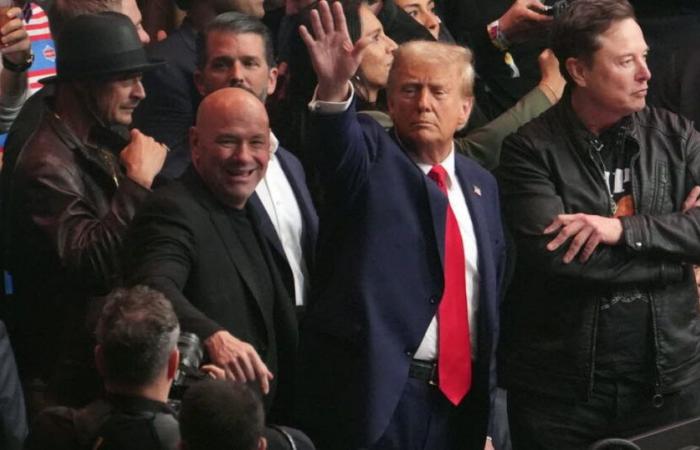 UNITED STATES. Donald Trump appears as the star of the MMA evening in New York