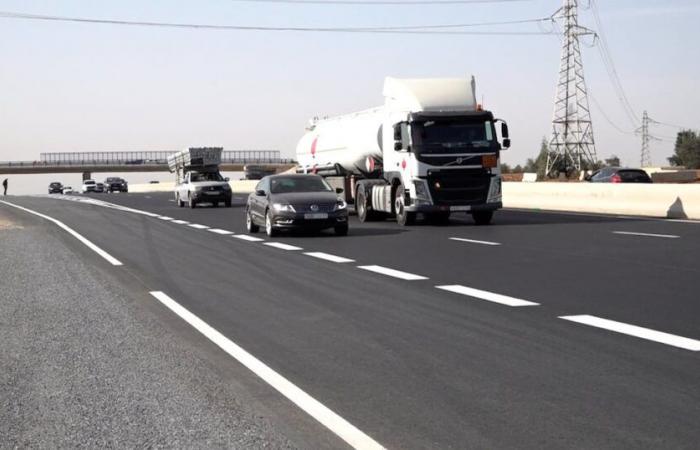 Rabat: end of work on the section of the RN6 between the airport and Sidi Allal Bahraoui, now safe and passable