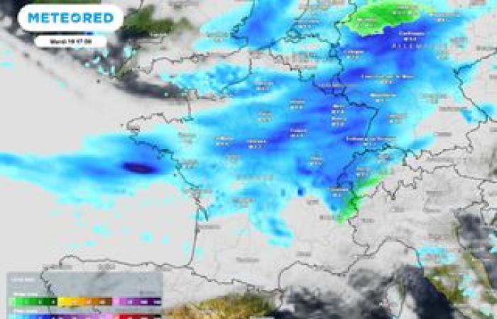 Tomorrow, a cold front will cross France, with accumulations of up to 50 l/m². Which areas affected?