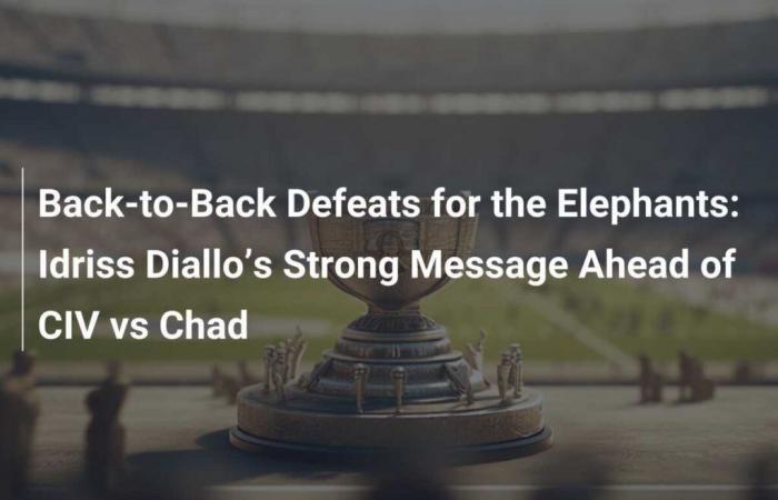 Back-to-Back Defeats for the Elephants: Idriss Diallo’s Strong Message Ahead of CIV vs Chad