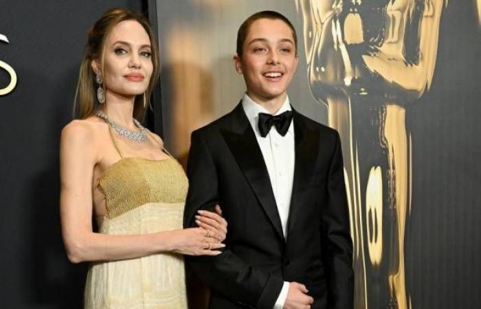 Angelina Jolie stuns at Governors Awards with son Knox Jolie-Pitt