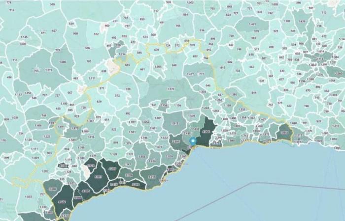 What are the real estate prices in the most touristy towns of Malaga?