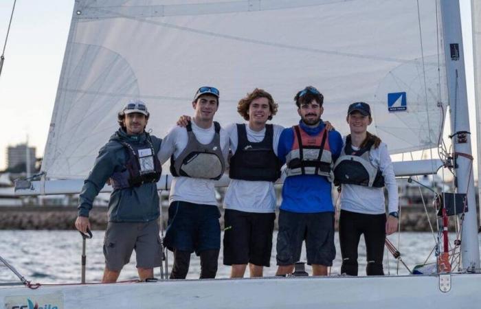 Veil. Tom Foucher vice-champion of France Match racing hopes