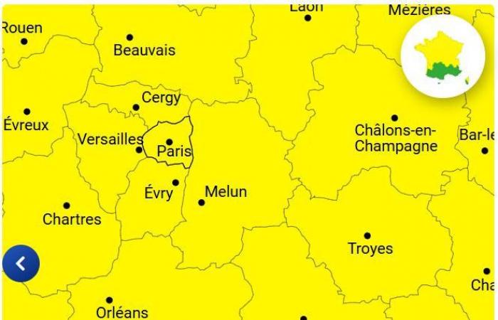 Strong wind and rain-flood: yellow vigilance in Paris and Île-de-France this Tuesday