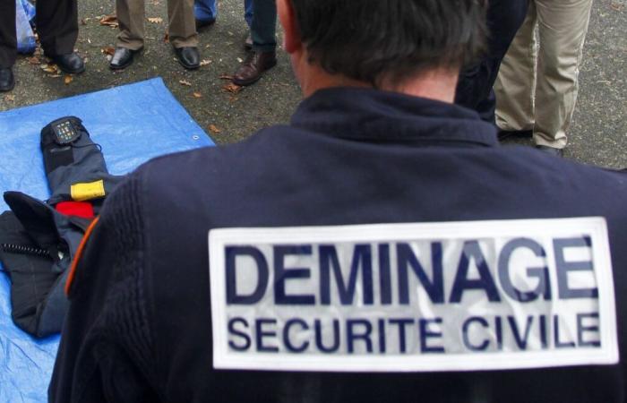 A bomb from the Second World War neutralized by deminers in Val-d'Oise