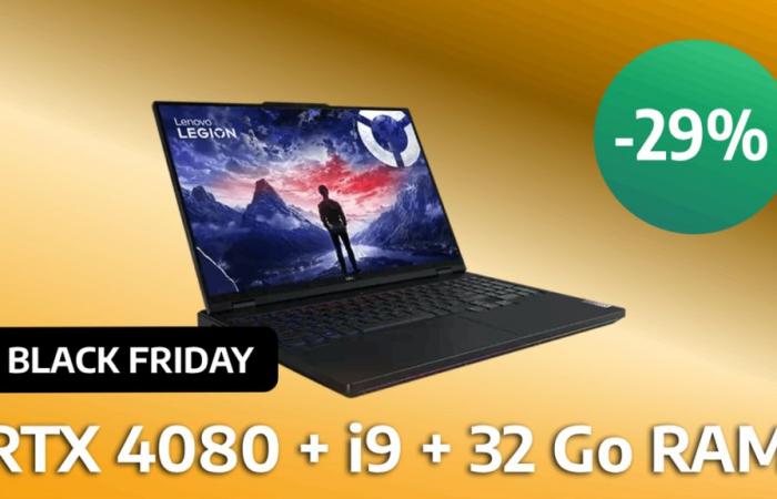 Promo: For Black Friday, take advantage of -29% off this powerful gaming laptop with its RTX 4080!