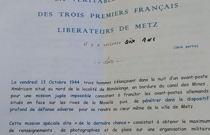 The 80th anniversary of the liberation of Metz: the incredible mission of Lorraine resistance fighter Jean Denis