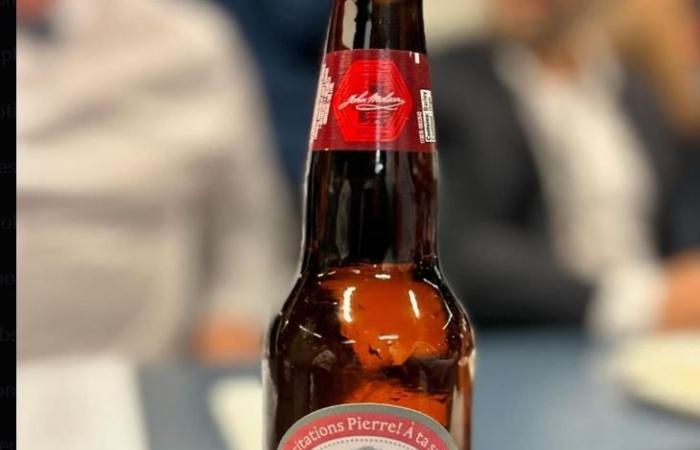 Molson unveils a beer bearing the image of Pierre Houde