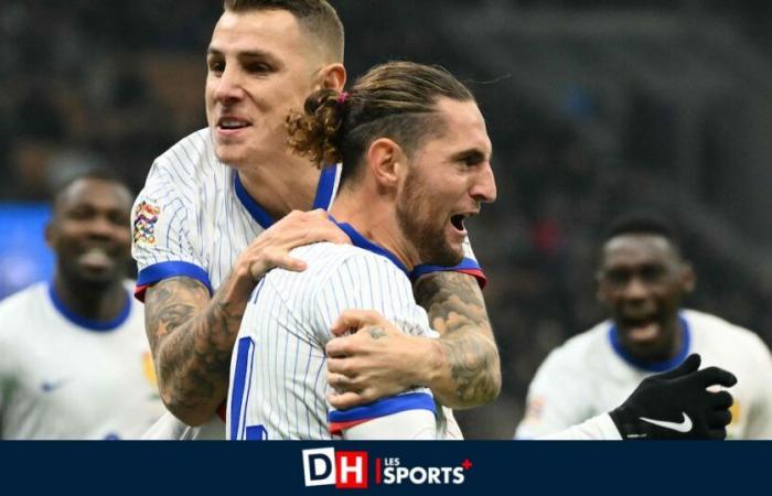 France dismisses Italy and takes first place in the Devils group: Digne again with Rabiot