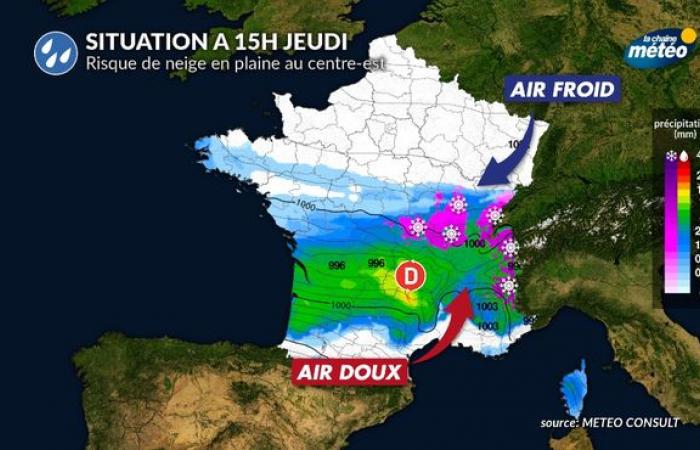 Snow in the plains and strong gale Thursday: a situation under surveillance