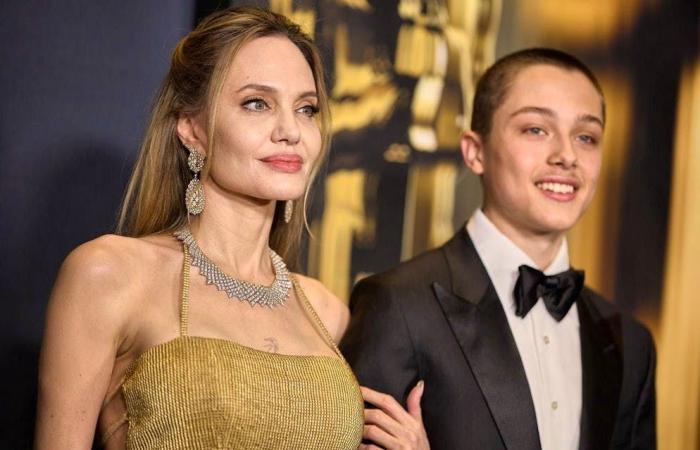 Confusingly similar: Knox Jolie-Pitt looks like the young Brad