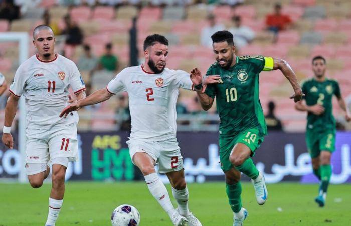 The date of the match between Indonesia and Saudi Arabia in the World Cup qualifiers and the broadcast channels | sports