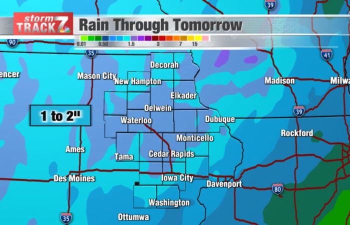 TRACKING: Wet and mild start to the week | Forecast