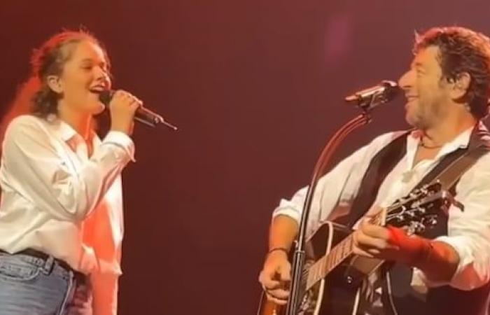 Julie (Star Academy) joins Patrick Bruel in concert to sing “J’te l’dis nonetheless”