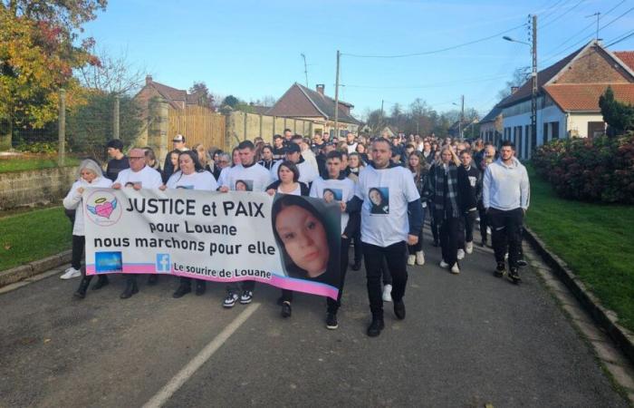 Somme: In Prouville, more than 200 people gathered for the white march in tribute to Louane