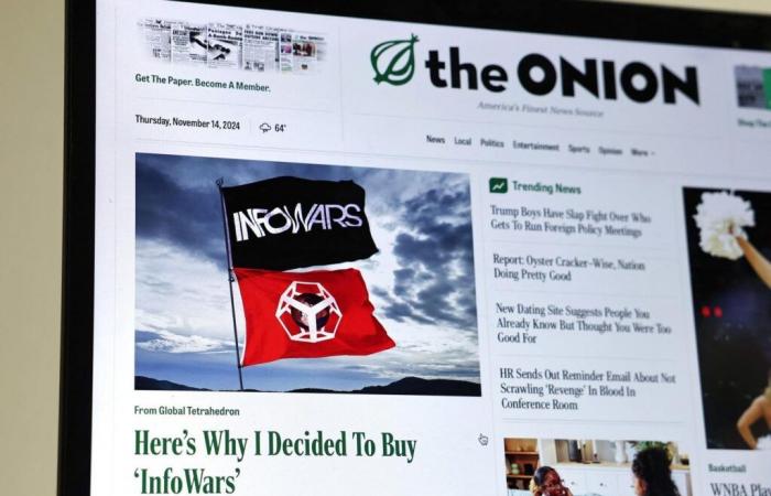 “The Onion” buys “Infowars” and wins battle against misinformation