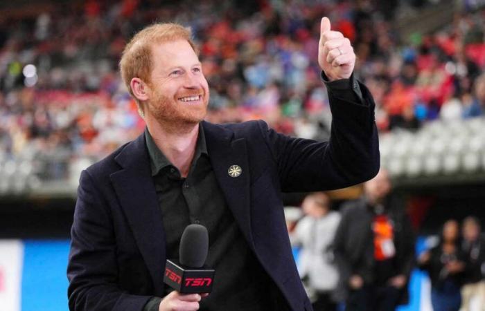 Prince Harry's surprise appearance in Canada during a Gray Cup game