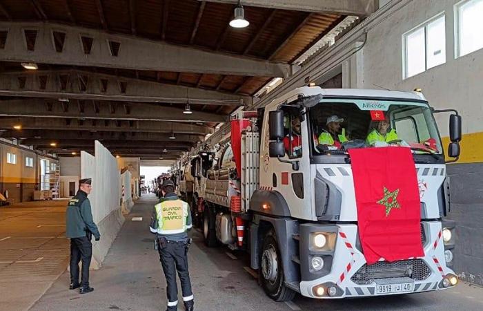 A second Moroccan convoy arrives in Valencia