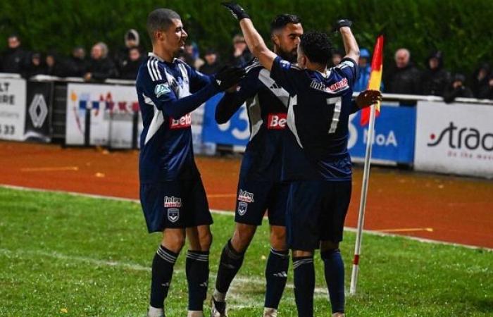 Girondins. The 3 players who scored points against Bressuire in the Coupe de France